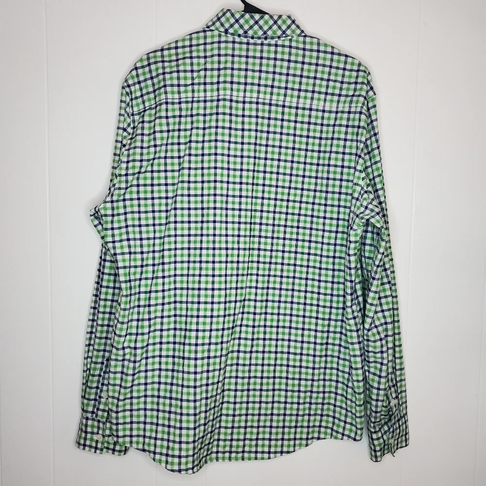 Tomsware Mens Blue Green Plaid Size XL Wedding Cruise Groomsmen Bachelor Yacht - Picture 2 of 6